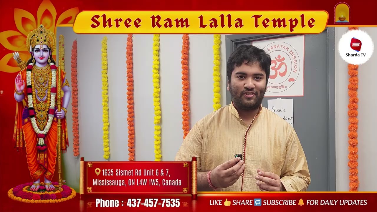 Jai Shri Ram 🚩 | Ram Lalla’s Sacred Lotus Feet Darshan in Canada