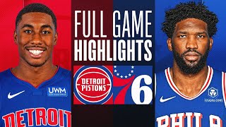 Game Recap: 76Ers 120, Pistons 102