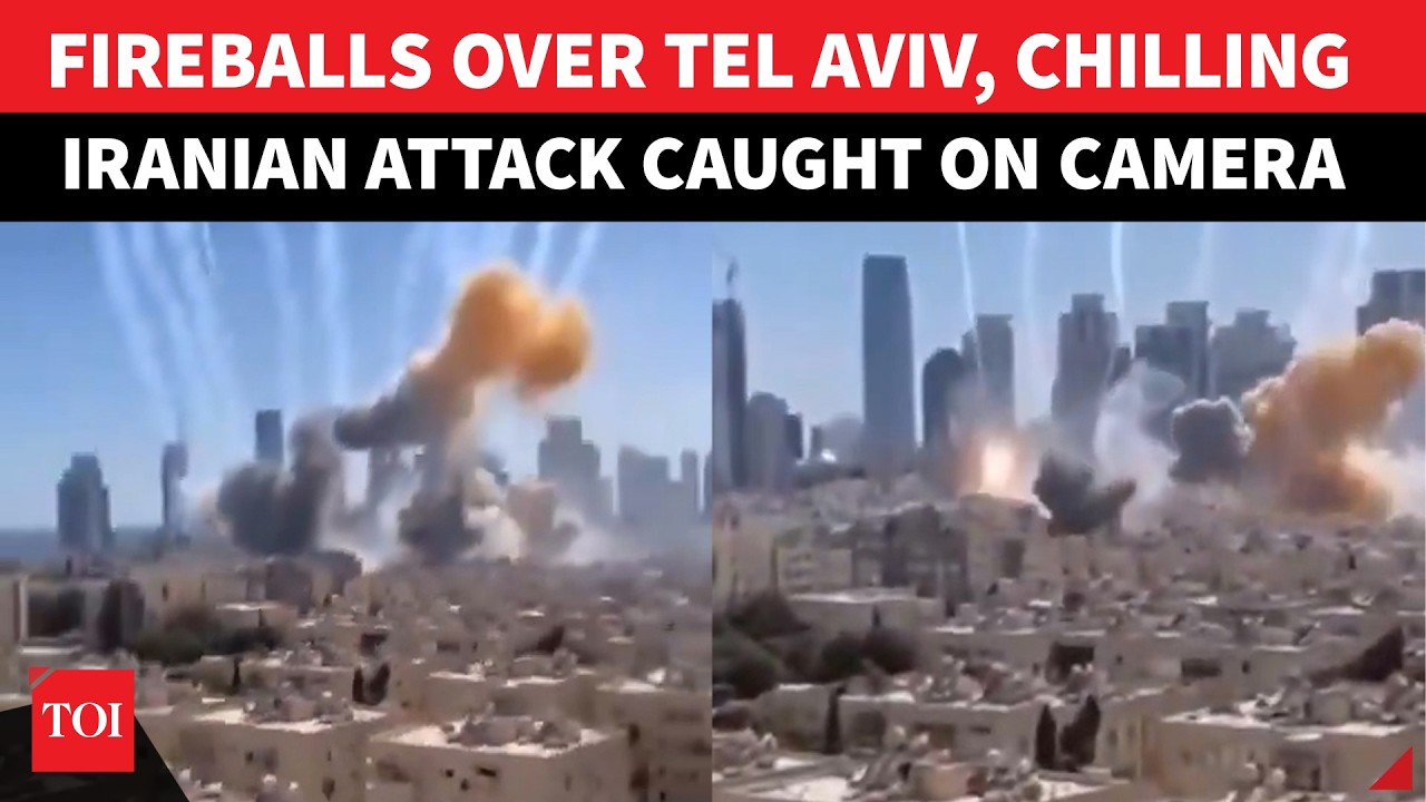 Israel Erupts In Fiery Blitz, Explosions Shake Tel Aviv As Iranian Missiles 'BYPASS' Defences