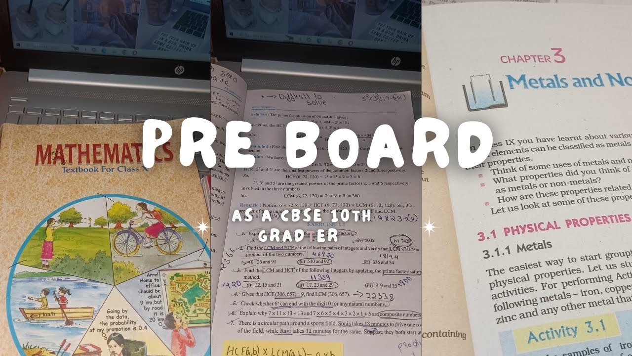 Pre board preparation | Study vlog as a CBSE 10th grader # ...