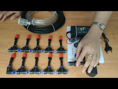 Video Hướng dẫn lắp đặt bộ phun sương tưới lan 10 béc đơn... - youtube