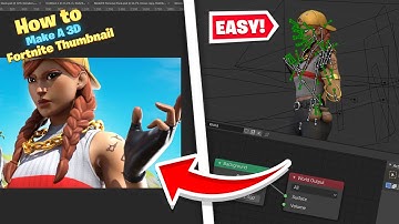 How to Make 3D Fortnite Thumbnails in Blender 3D 2021! (Full Blender Tutorial)