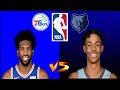 Memphis Grizzlies vs Philadelphia 76ers NBA Live Scoreboard   Play by Play I Jan 12 2021