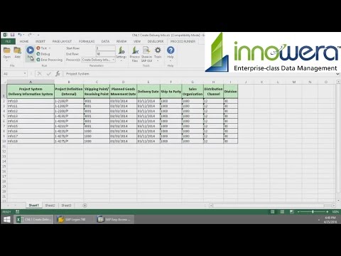 cnl1 create delivery information from excel excel delivery
