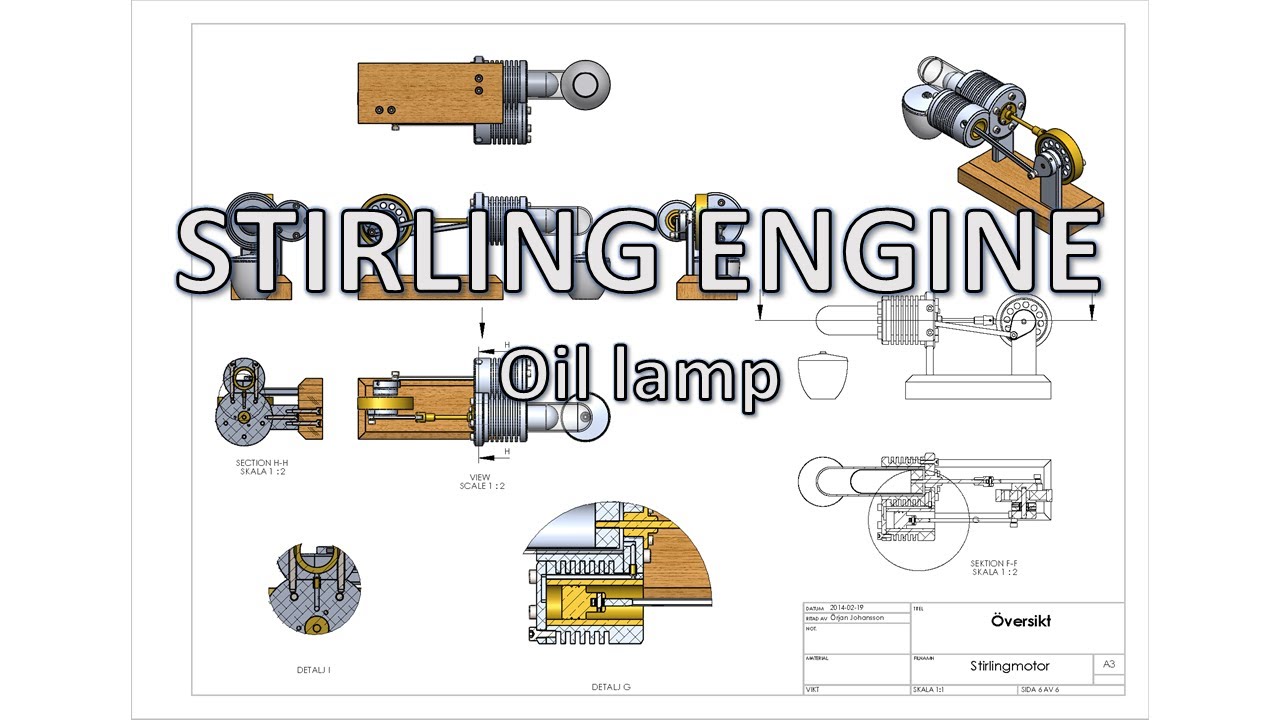 Stirling engine build -  Oil lamp