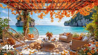 Download lagu Happy Autumn Bossa Nova at a Seaside Cafe ~ Soft Morning Jazz & Wave Sounds to Start Your Day