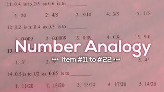 NUMBER ANALOGY part2 | Numerical Reasoning