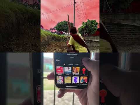 THE SKY TURNS RED #red #sky #effect #short