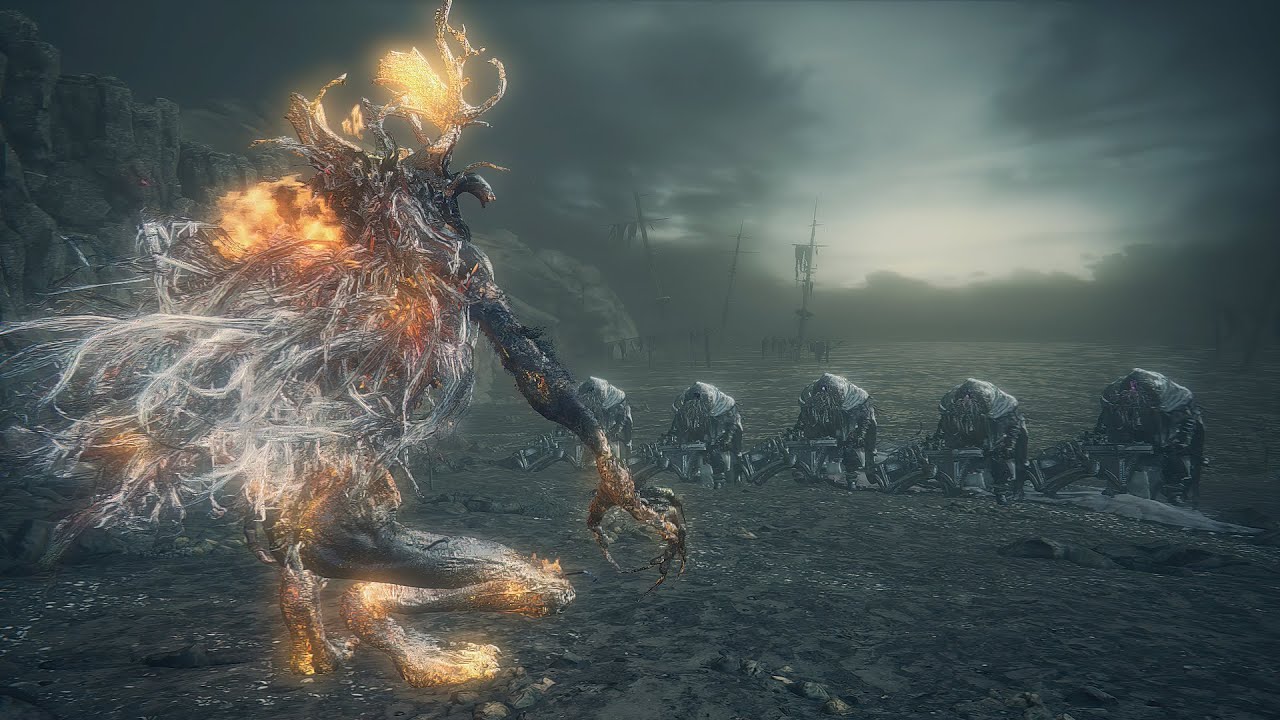 Laurence the First Vicar VS Nightmare Executioners (Bloodborne Boss VS Boss Mod)