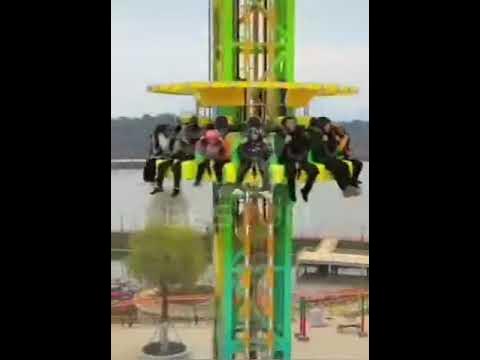 Аттракцион башня свободного падения - YouTube