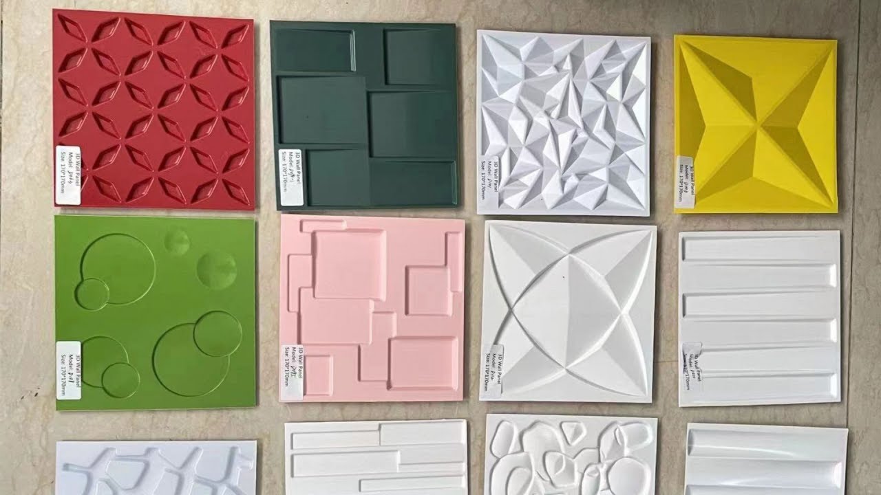 House Interior Modern Design Decorative Pvc 3d Diamond Wall Panel - YouTube