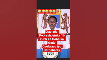 Farmajo Xaalada Doorashoyinka 16 Kursi Ee Gobolka Gedo Ceelwaaq Iyo Garboharey 
