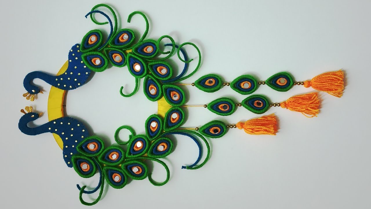 Hanging I Peacock Design I Best out of Waste
