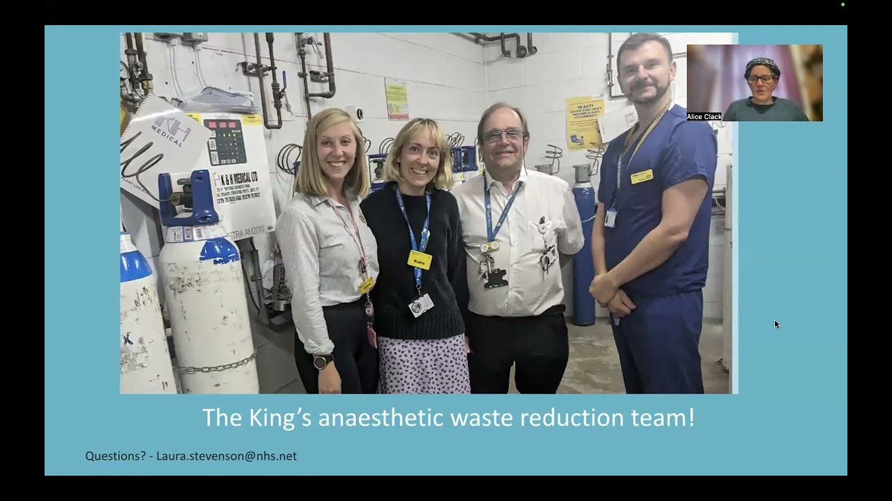 Talk 1 - Decommissioning the Entonox manifold at King's College London. Talk 2 - Remifentanil