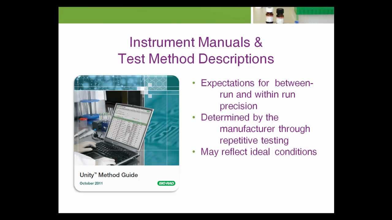 Chapter 4 Additional Quality Control Statistics - YouTube