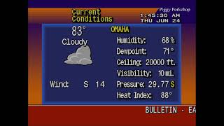 EAS Tornado/Extremely Dangerous Situation Severe Thunderstorm Warning Nebraska NOAA Weather Radio