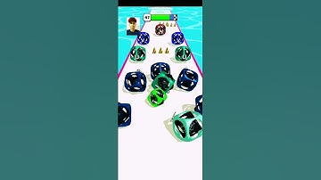 🔠AZ Run - 2048 ABC Runner (Level-47) Relaxing ASMR Puzzle Ball Runner Game #shorts