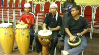 Nasyid SMK Agama Simpang Lima Al-Fauzan (latihan percussion)