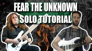 Michael Romeo - Fear the Unknown  | Solo cover and tutorial with TABS on screen