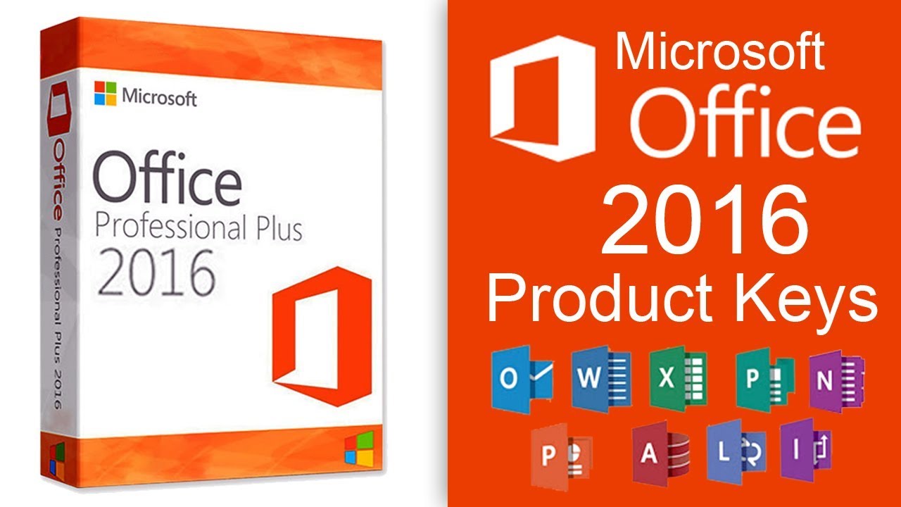 ms office 2016 product key list