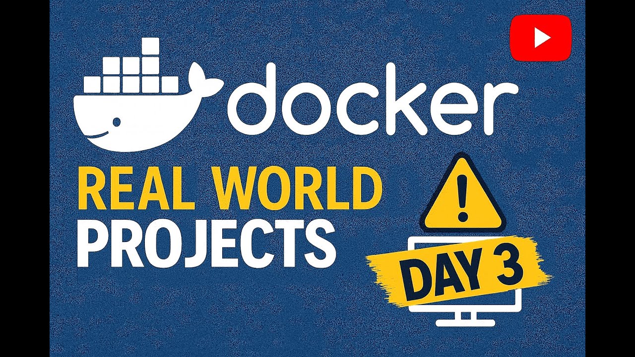 Real World Docker Projects | Day-3 | Devops | Docker - YouTube