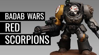 ARMY PAINTING Space Marines | RED SCORPIONS | BADAB WARS| WARHAMMER 40k |
