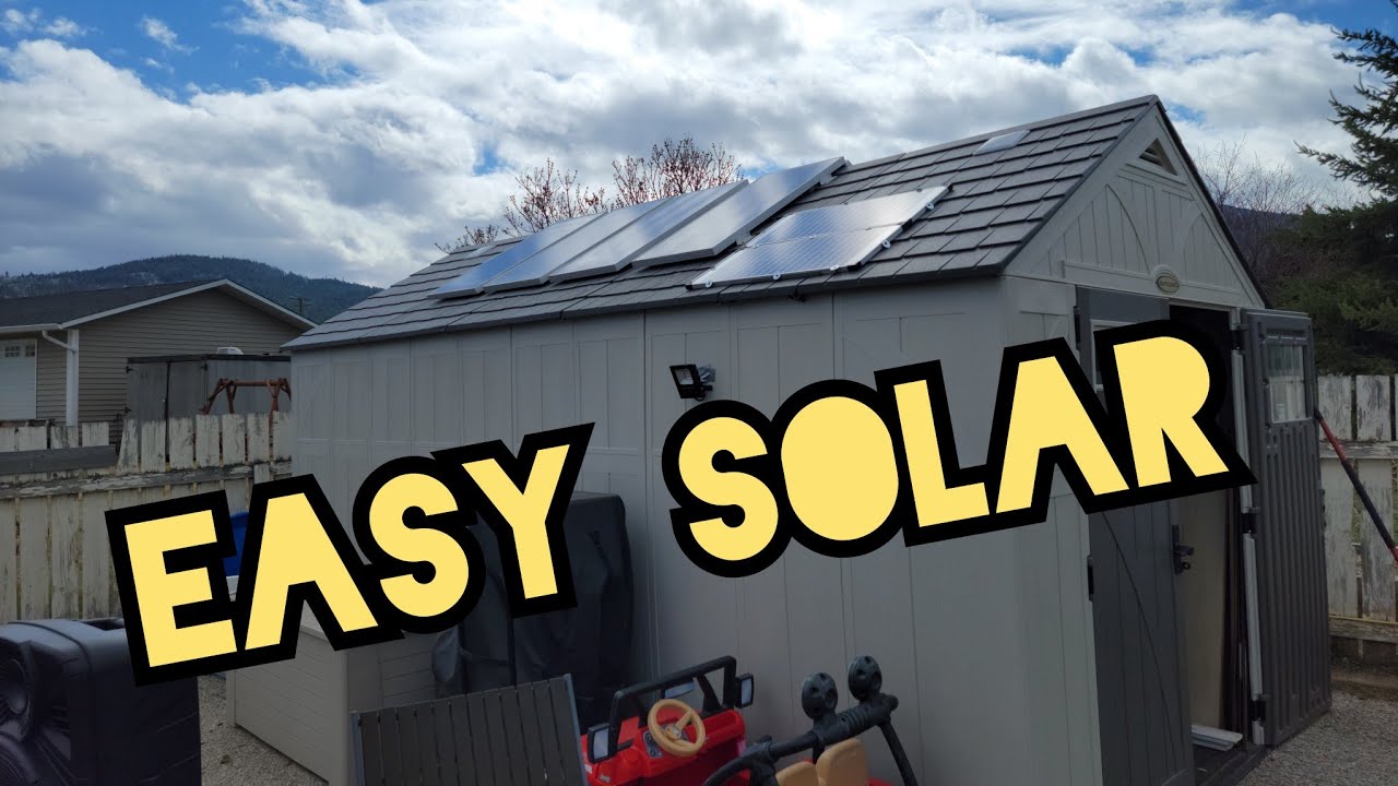 Solar Panel Shed Update solar project 2022 YouTube