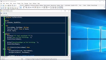 #15 Delphi Academy Darslari - Object Pascalda Fayllarni Nusxalash