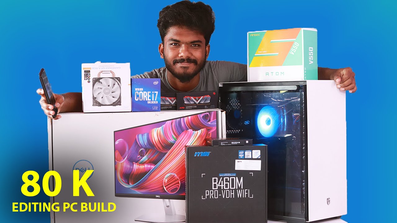 My New Editing Pc Build 2021🔥| Best PC Build Under 80000 Rupees😍|Byos Coimbatore| Techie Feed| Tamil