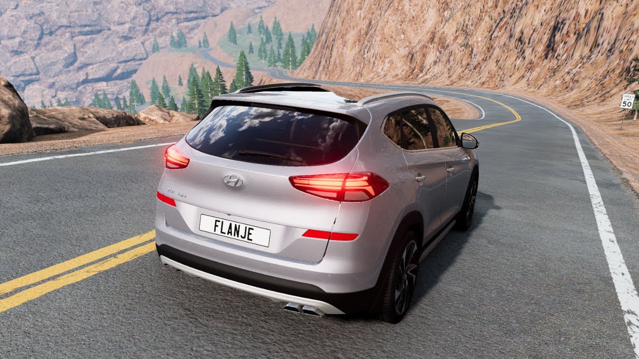 🔥 اختبار تصادم Hyundai Tucson 2019 | حوادث سيارات واقعية في BeamNG Drive