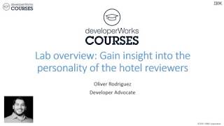 Lab 6: Personality Insights lab intro