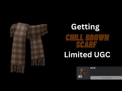 Getting FREE “Chill Brown Scarf” Limited UGC item in Roblox (1,501 stock)