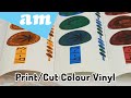 UV Print on Coloured Vinyl with Overlay Result, and Help Vinyl Cutter Pickup Registration Mark