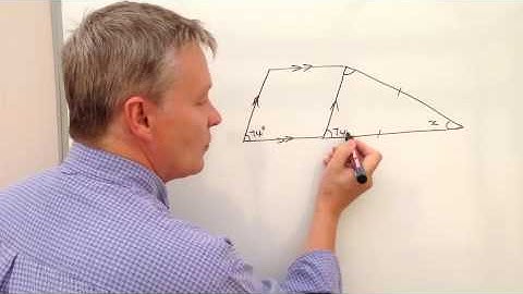 Working with angles GCSE question parallel lines