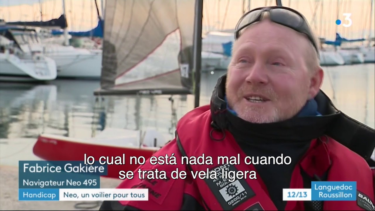Neo495 Reportage FR3 2019 Vela Para Todos - voilier accessible Made in France