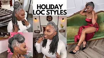 4 Elegant Holiday Loc Style Tutorial  by NappStar