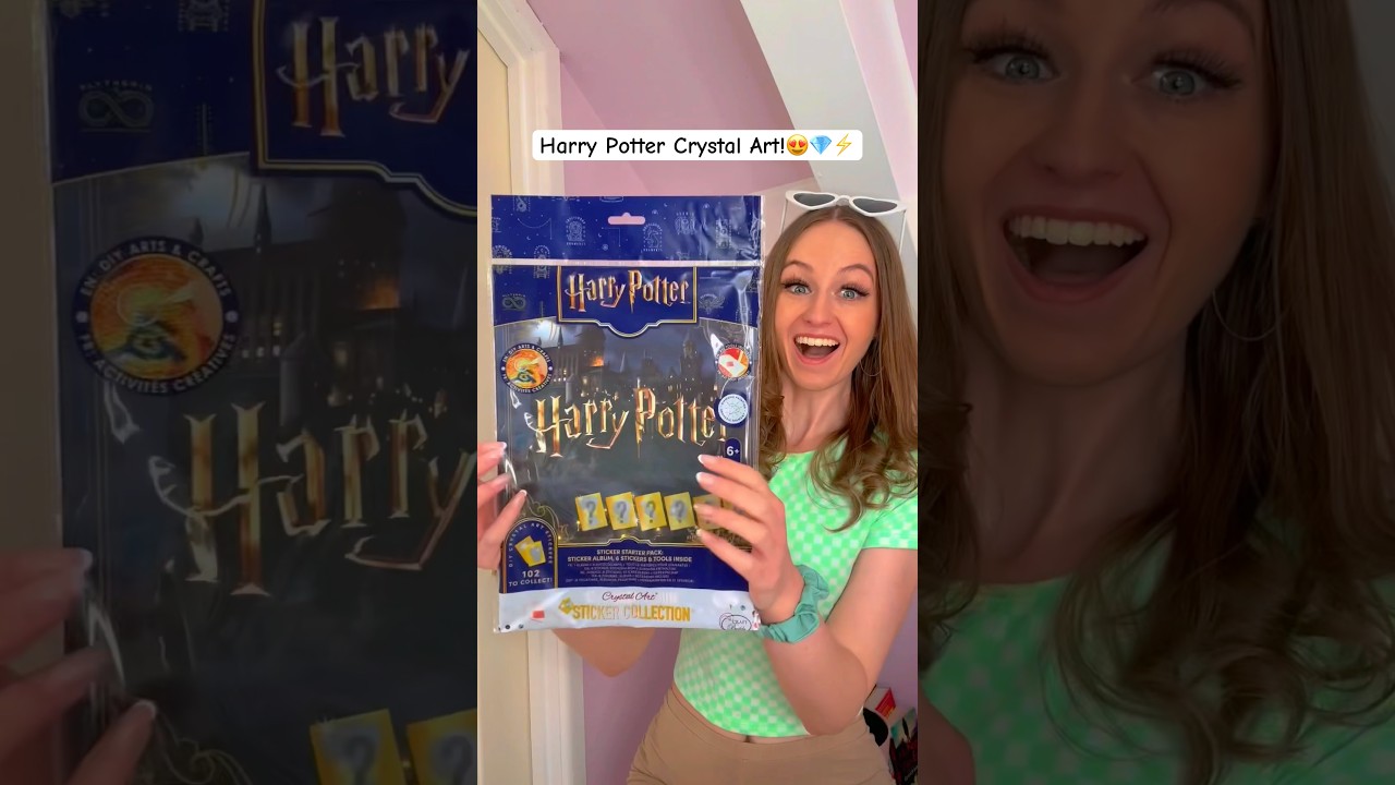 [ASMR] OPENING A HARRY POTTER *MYSTERY* CRYSTAL ART PACK!😍💎⚡️⁉️ (RARE SILVER FIND OMG!!🫢) 