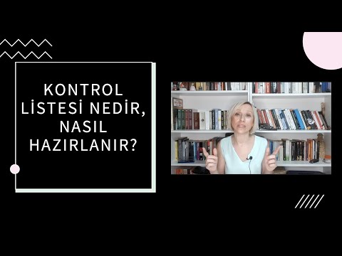 Video: Risk kontrol listesi nedir?