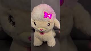 Mattel Barbie Plush Toy Poodle Stuffed Animal Lights & Sound Dog Toy SEE VIDEO