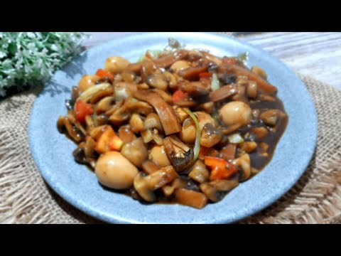 Resep Jamur Enoki Saus Lada Hitam