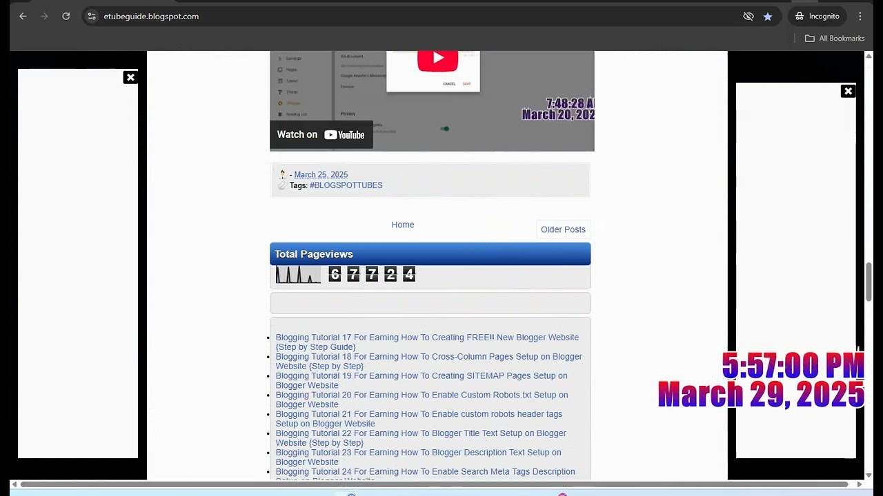 Blogspot Tubes : How To Remove Gadget Configure HTML JavaScript from Blogspot Website