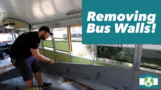 How to Remove Bus Walls...The Easy Way! | Skoolie | Bus Conversion | Tiny Home|