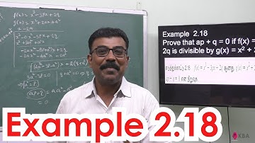 18. Maths | Basic Algebra | Example 2.18