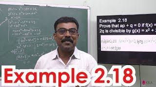 18. Maths | Basic Algebra | Example 2.18