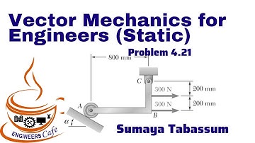 Vector Mechanics for Engineers (Static) Tenth Edition Solution Bangla Problem 4.21