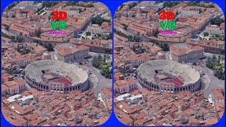 Verona Arena 3D VR Stereogram Magic eye, 3D SBS, Google Earth, Italy, 매직아이