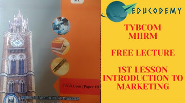 introduction to marketing | MHRM | TYBCOM | Demo Lecture for MU IDOL