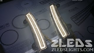 Nissan 350z 03-05 White/Yellow LED Single Sequential Switchback Reflector III