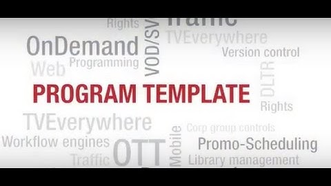 BroadView Version 8.0 - Program Template