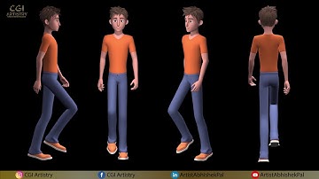 Male WalkCycle Animation Maya 2020
